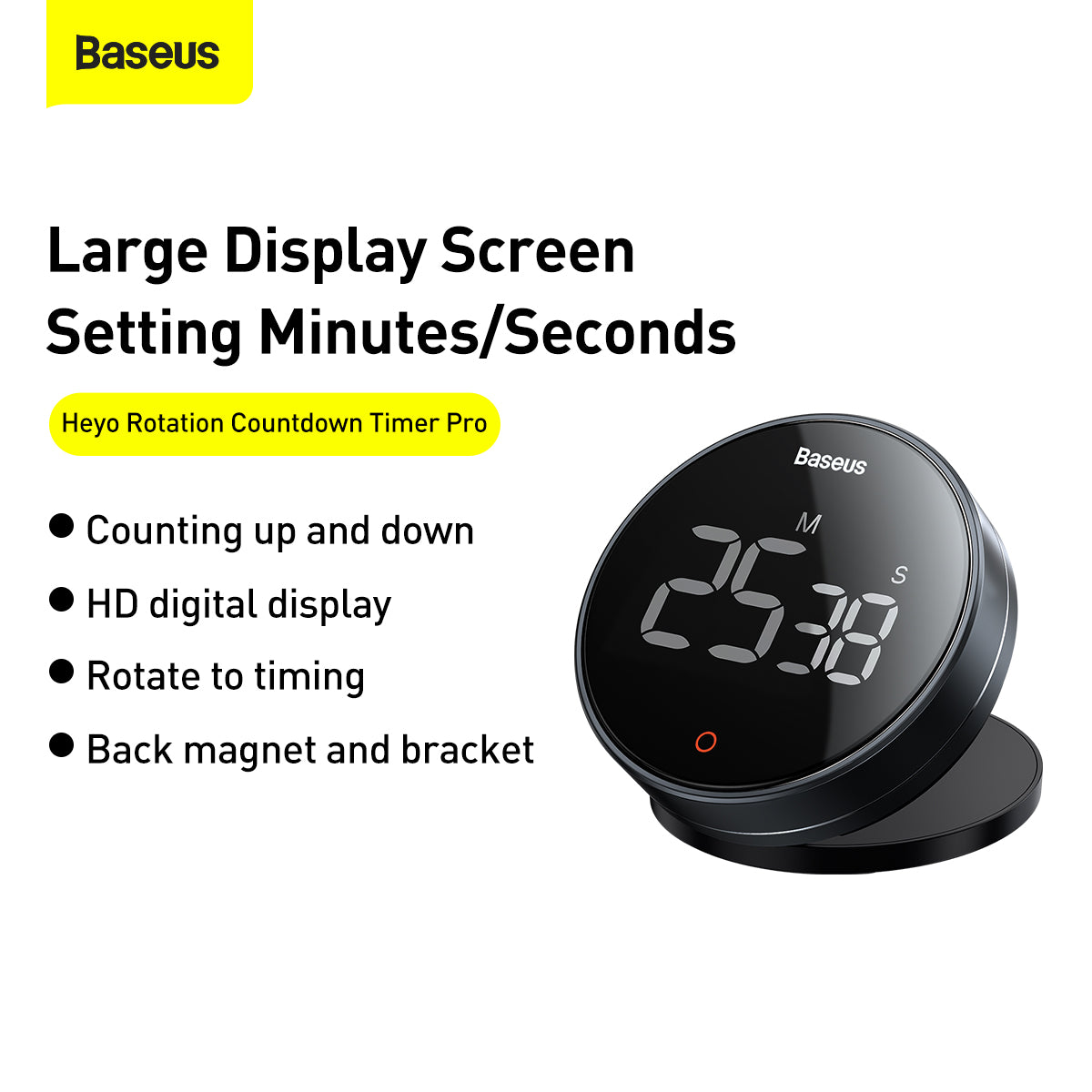 Baseus Heyo Rotation Countdown timer Pro Dark grey