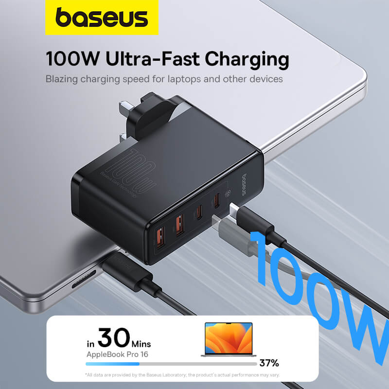 Baseus GaN5 Pro Fast Charger 2C+2U 100W UK