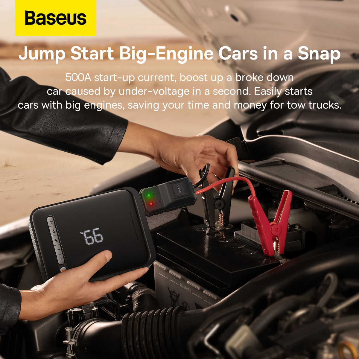 Baseus Super Energy 2-in-1 Jump Starter 1000A Black