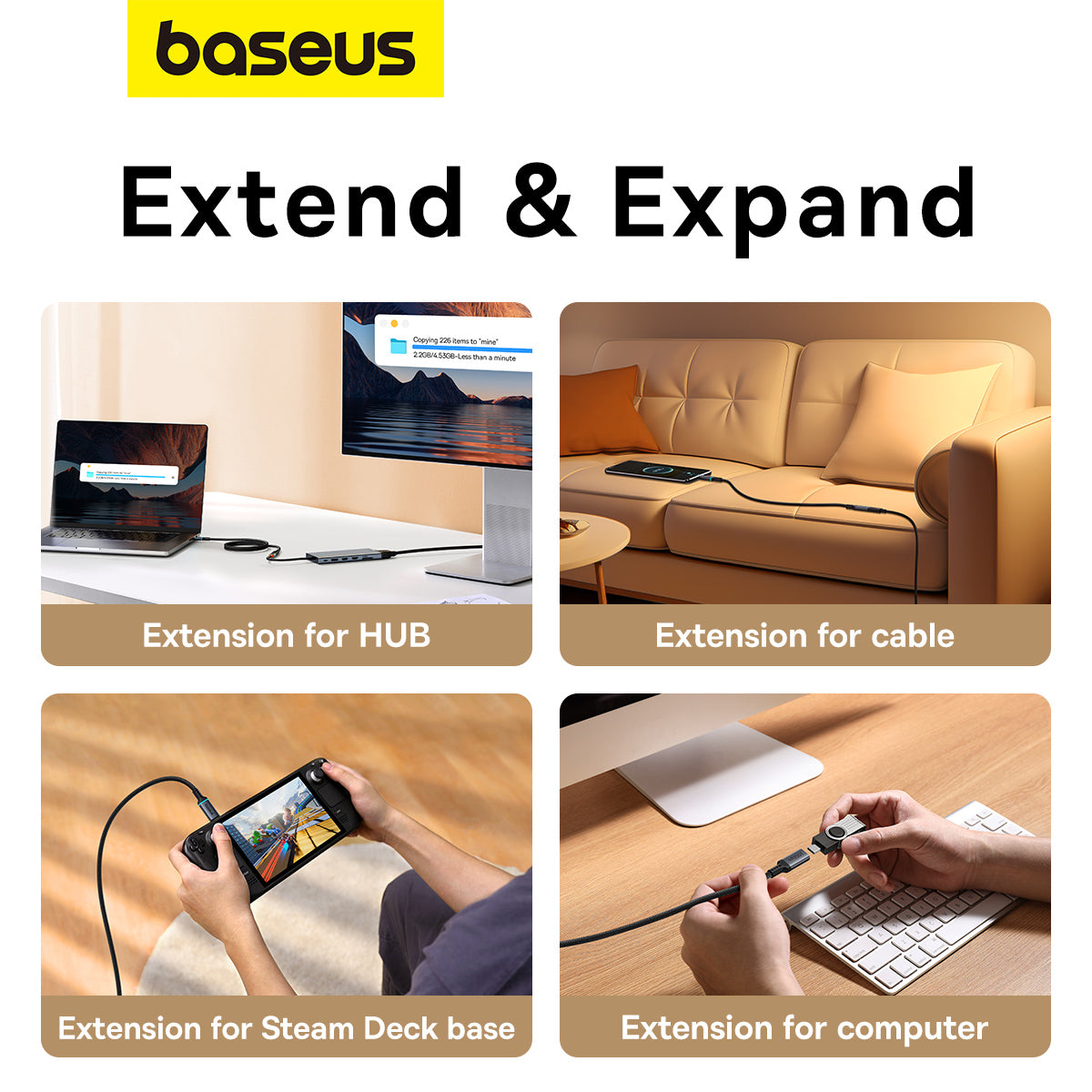 Baseus 10Gbps Extension Cable High Definition Series