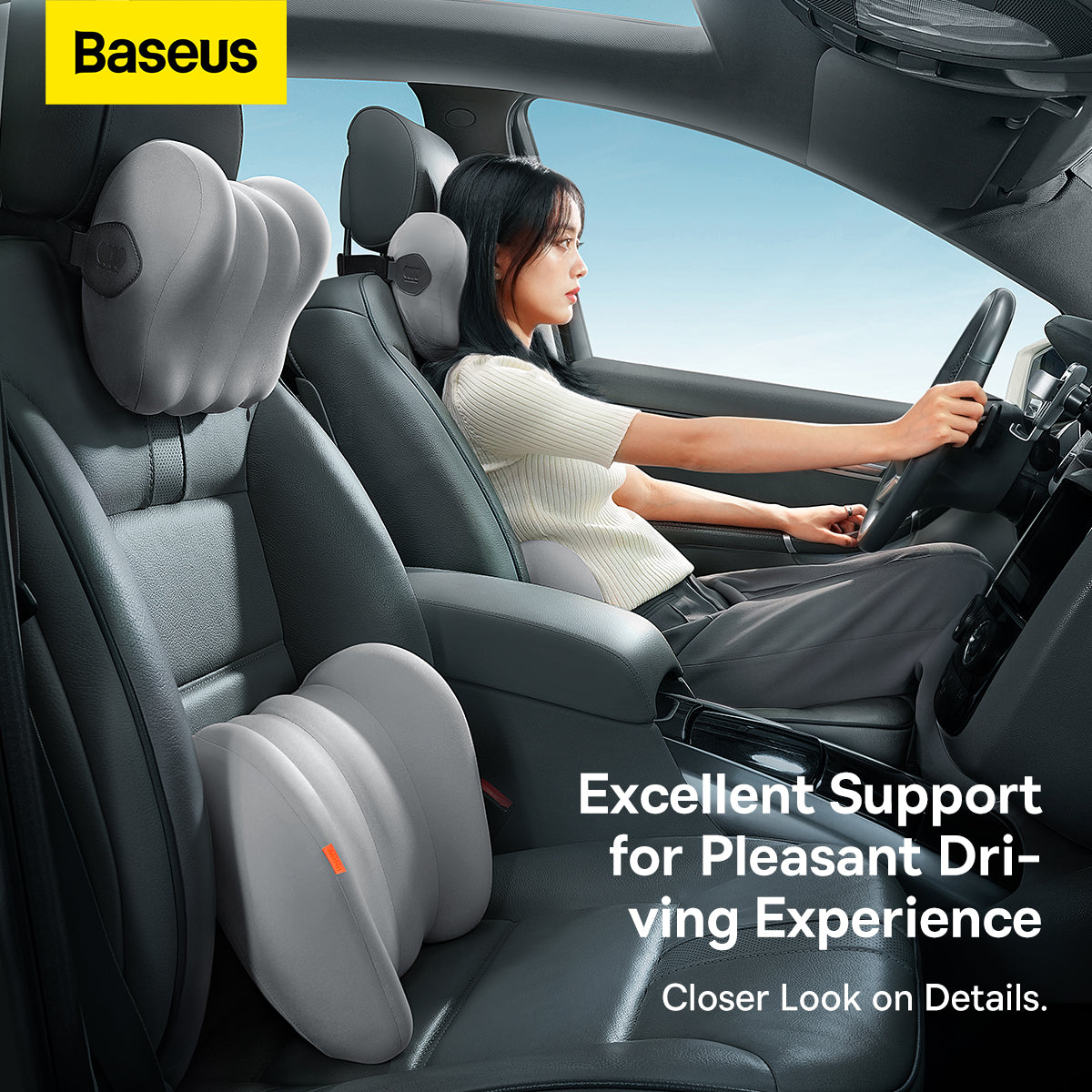 Baseus ComfortRide Series Car Lumbar/Headrest Pillow