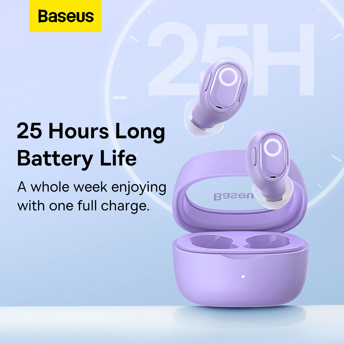 Baseus Bowie WM02 True Wireless Earphones Purple