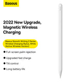 Baseus Smooth Writing 2 Series Dual Charging Stylus, White Active Version Wireless/Cabled Charging