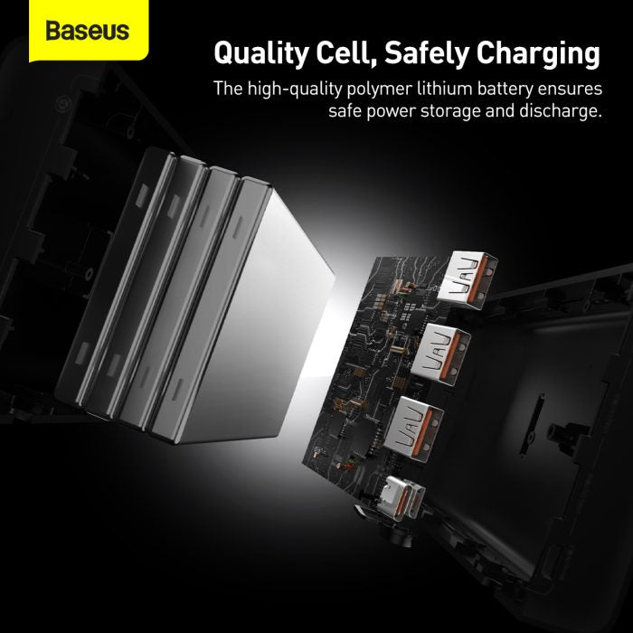 Baseus Adaman Metal Body Digital Display Quick Charge Power Bank 40000mAh 22.5W Black