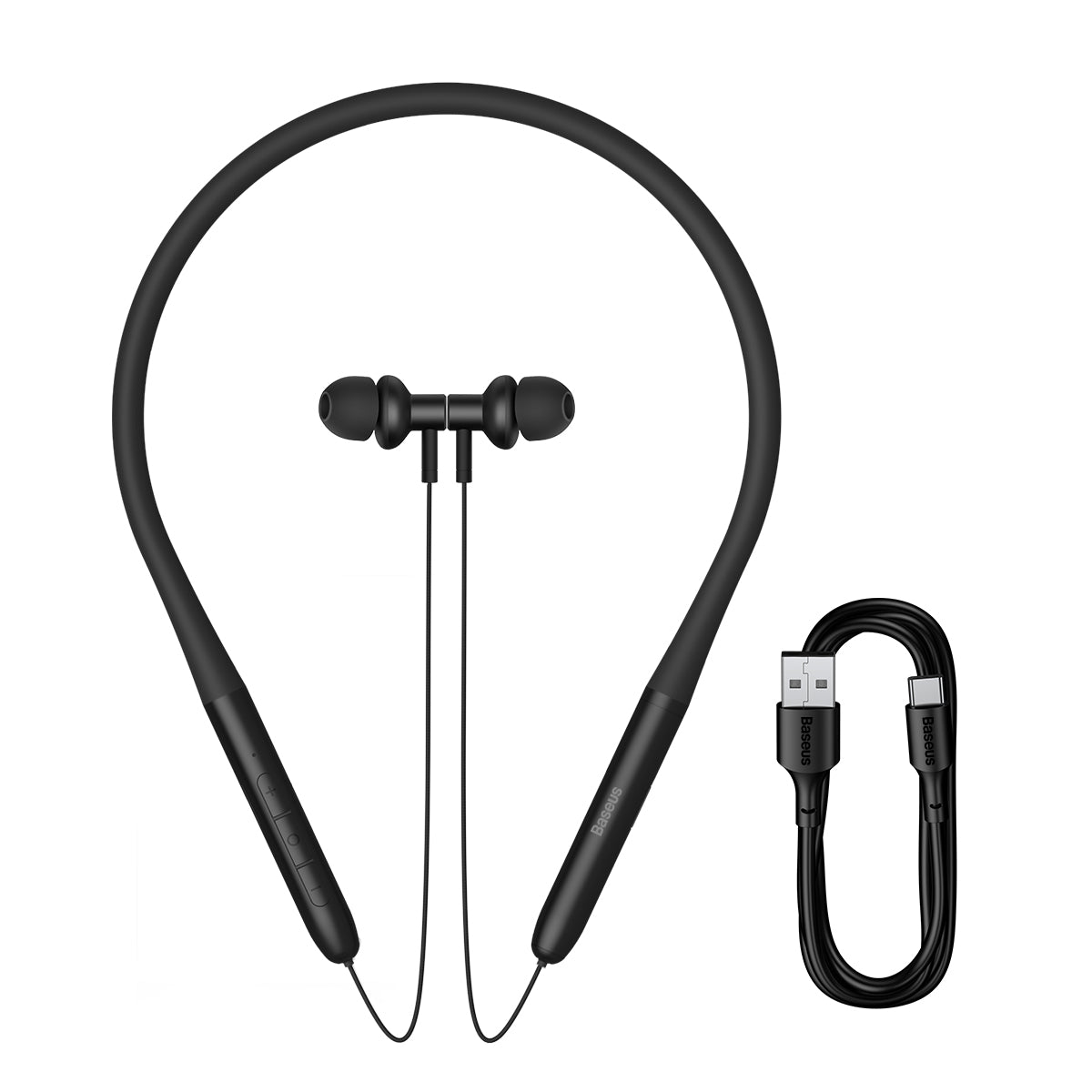 Baseus Bowie P1x In-Ear Neckband Wireless Earphones Black/Creamy White