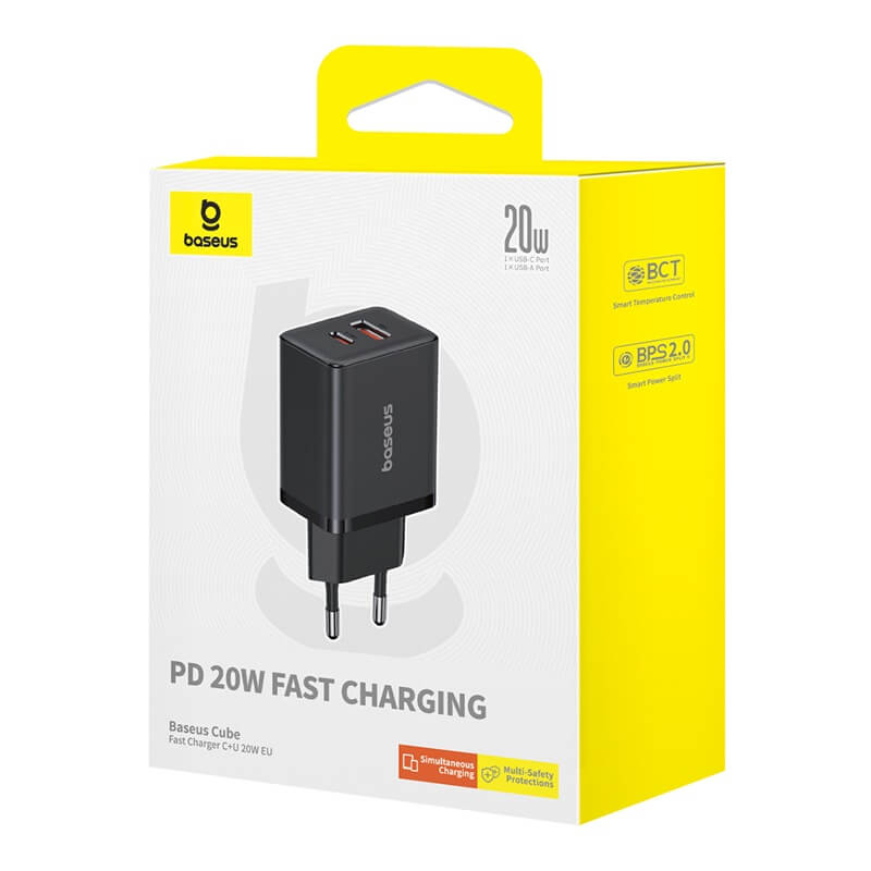 Baseus Cube Fast Charger C+U 20W EU