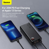 Baseus Adaman Metal Body Digital Display Quick Charge Power Bank 40000mAh 22.5W Black