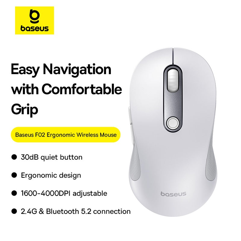 Baseus F02 Ergonomic Wireless Mouse