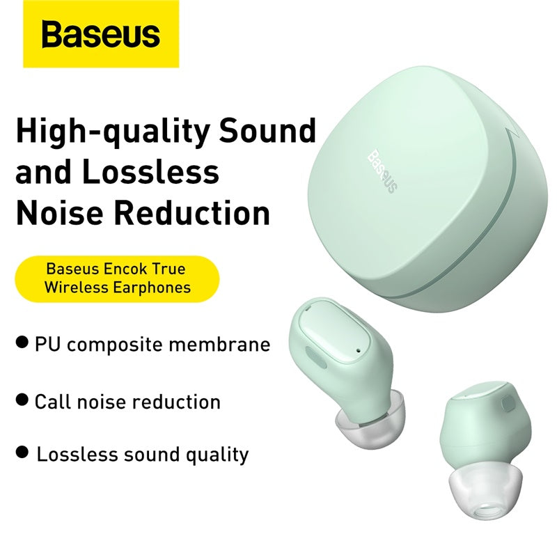 Baseus Encok True Wireless Earphones WM01 Green