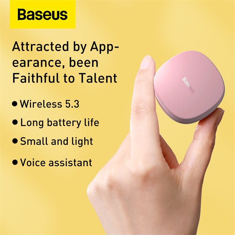 Baseus Encok True Wireless WM01 Bluetooth Earphones Pink