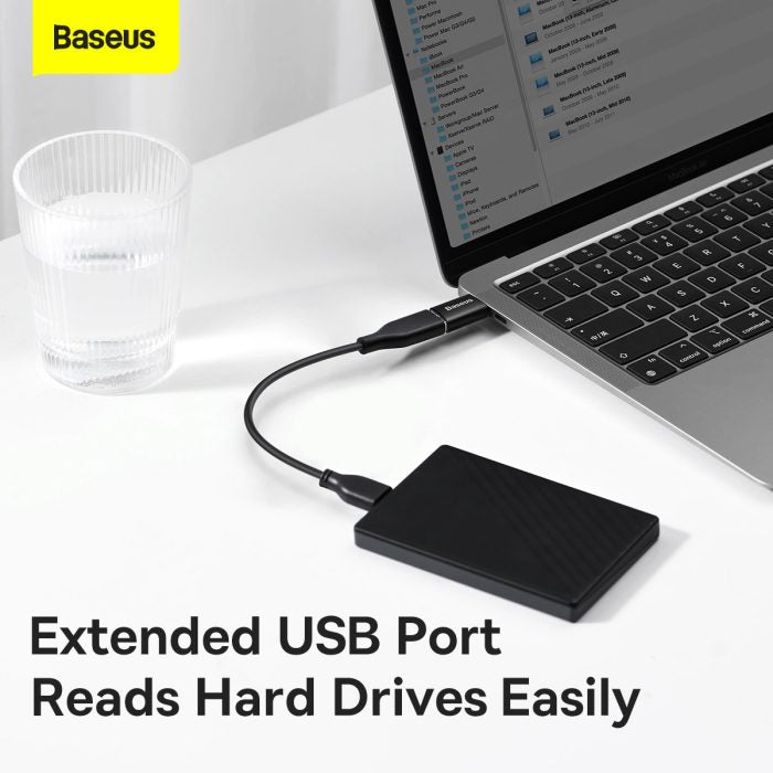 Baseus Ingenuity Series Mini OTG Adaptor Type-C to USB-A 3.1 Black