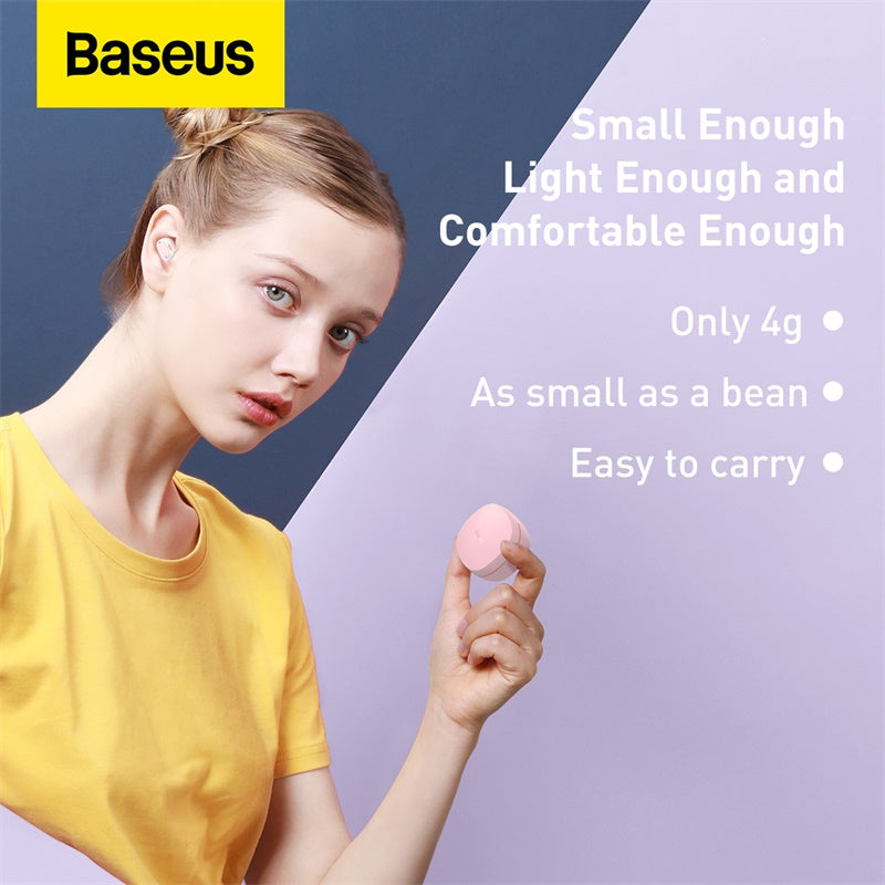 Baseus Encok True Wireless WM01 Bluetooth Earphones Pink