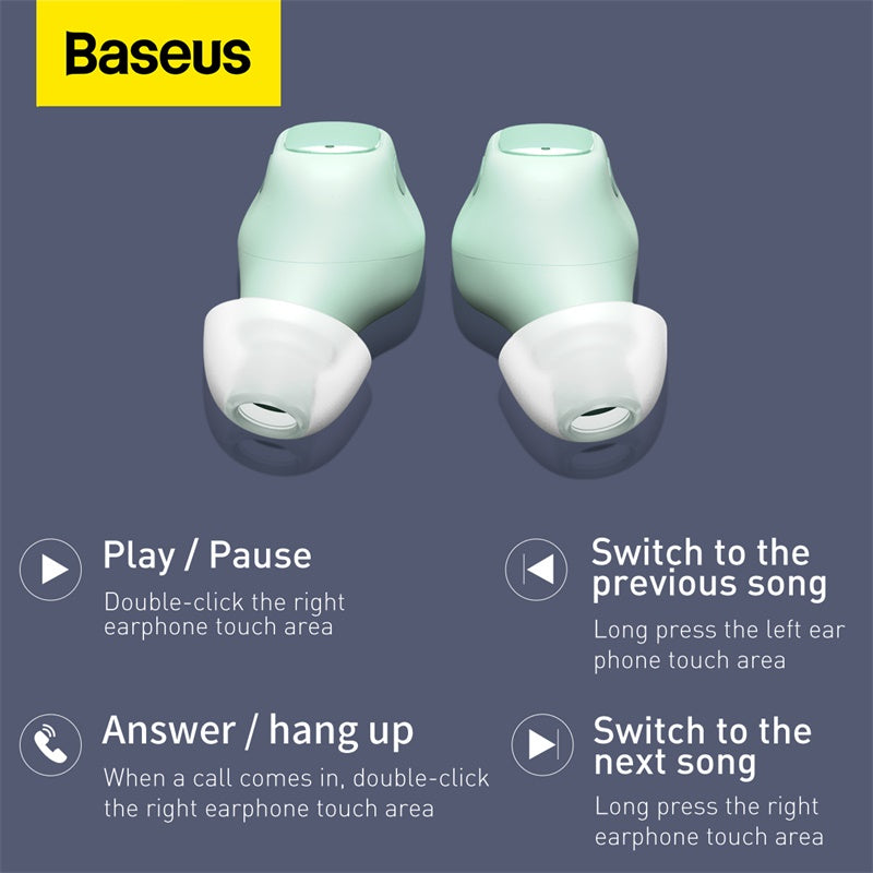 Baseus Encok True Wireless Earphones WM01 Green