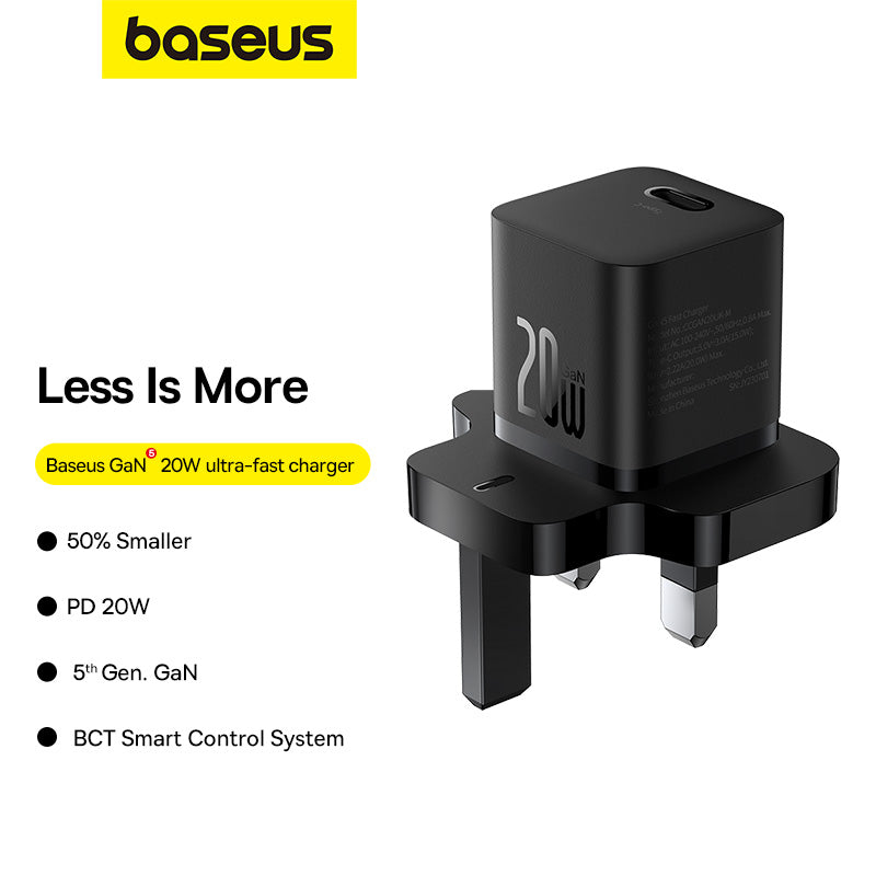 Baseus GaN5 Mini Fast Charger 1C 20W UK