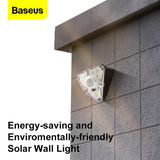 Baseus Solar Energy Human Body Induction Triangle Wall Lamp