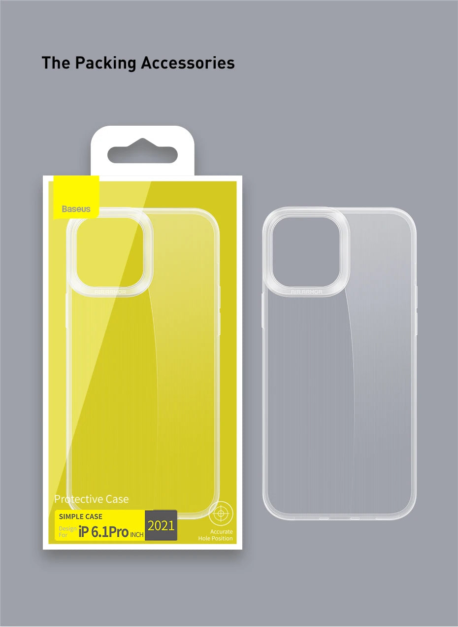 Baseus Simple Case For iP 13 Pro 6.1 inch 2021 Transparent