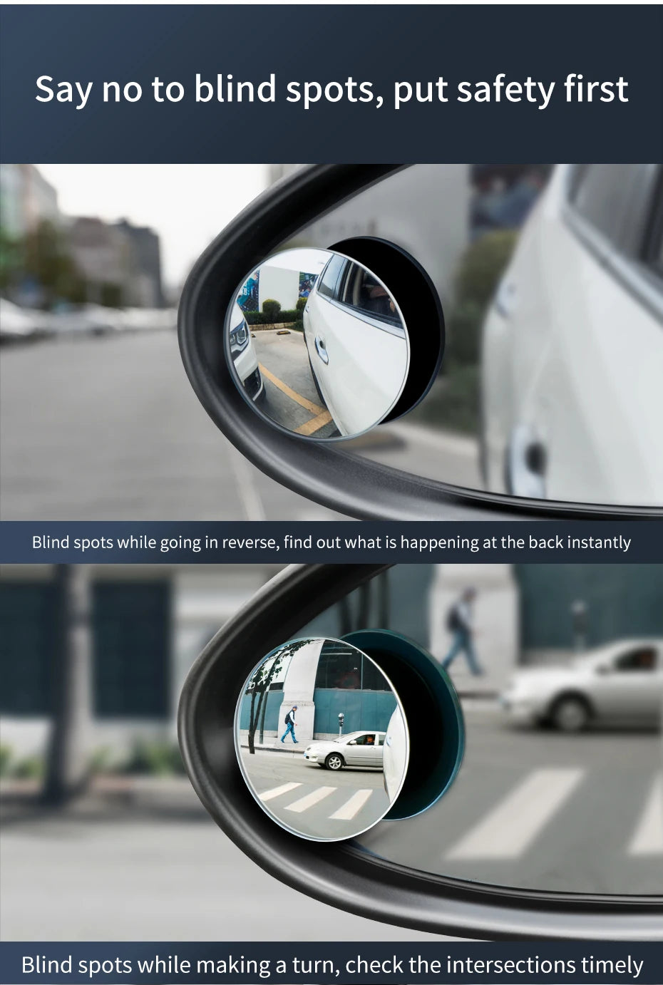 Baseus Full-View Blind Spot Rearview Mirrors For Car