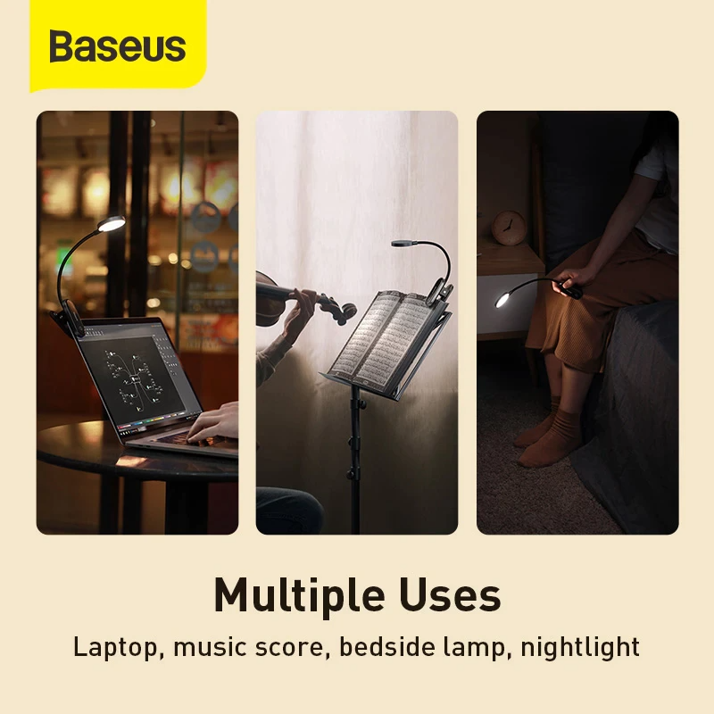 Baseus Comfort Reading Mini Clip Lamp For Desktop