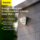 Baseus Solar Energy Human Body Induction Triangle Wall Lamp