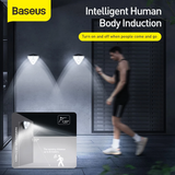 Baseus Solar Energy Human Body Induction Triangle Wall Lamp