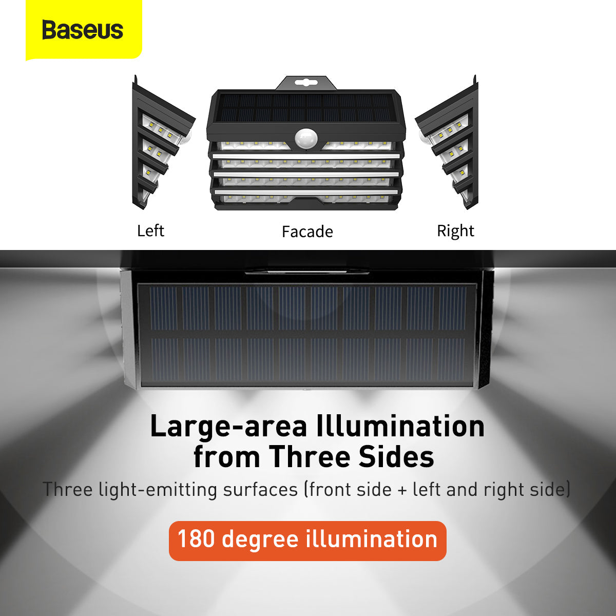 Baseus Solar Energy Body Induction Wide Angle Wall Lamp