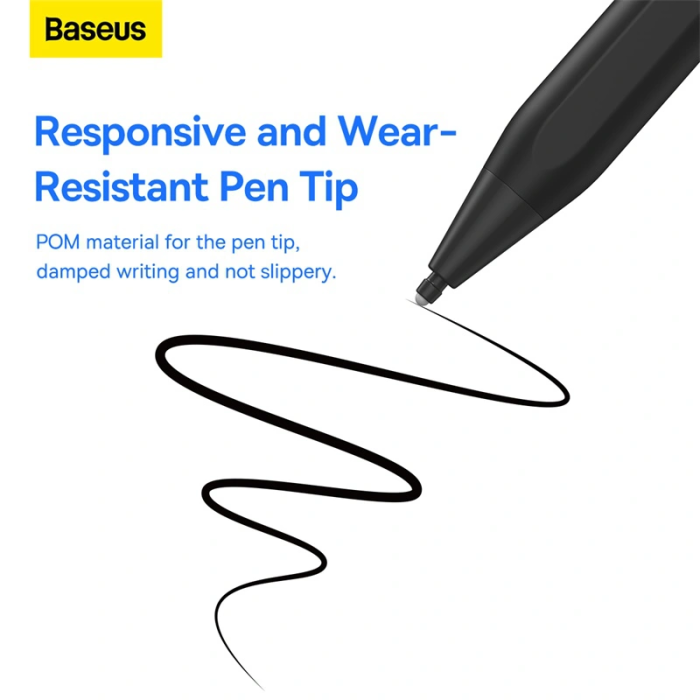 Baseus Smooth Writing Series Stylus for Microsoft Surface, White with Simple Series Data Cable White and active pen tip