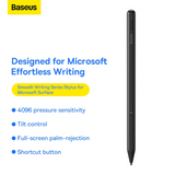 Baseus Smooth Writing Series Stylus for Microsoft Surface, White with Simple Series Data Cable White and active pen tip